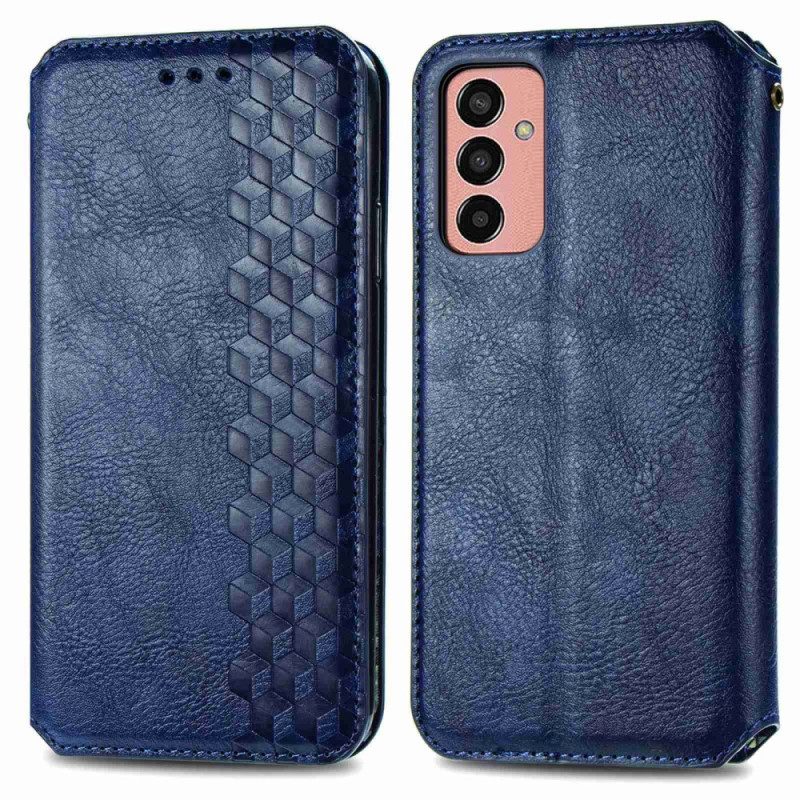 Folio Cover Samsung Galaxy M13 Custodia in pelle Fantasia Effetto Pelle