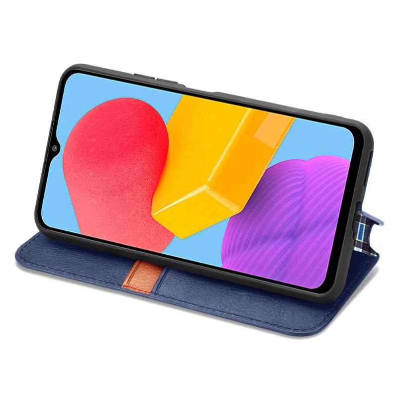 Folio Cover Samsung Galaxy M13 Custodia in pelle Fantasia Effetto Pelle