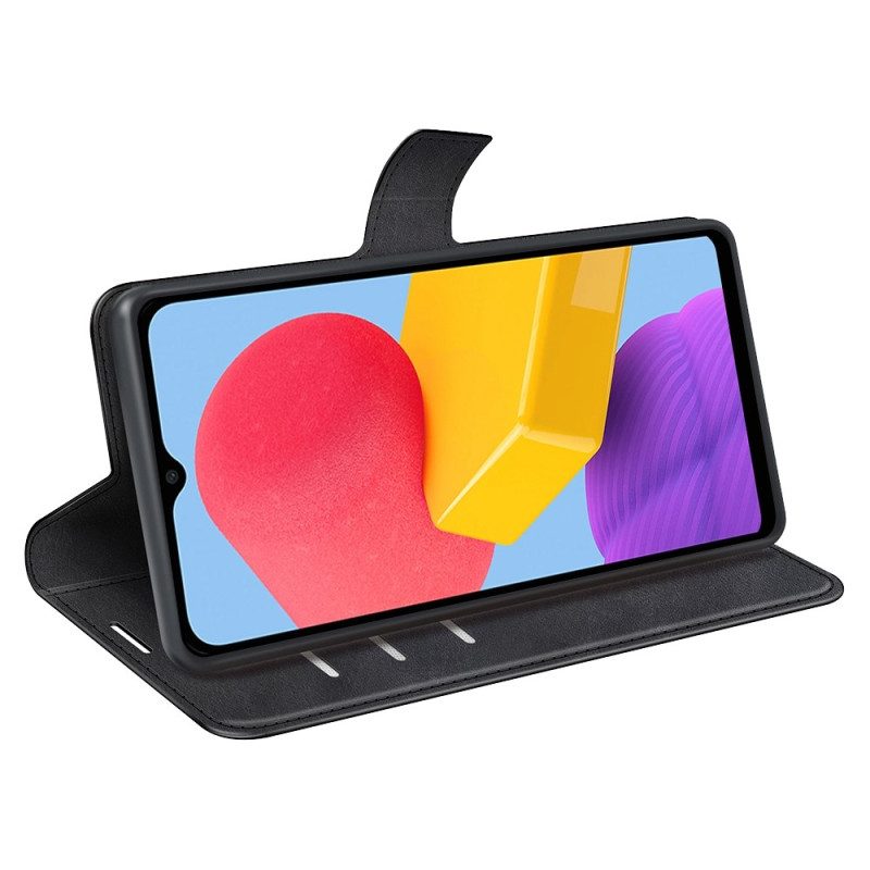 Folio Cover Samsung Galaxy M13 Effetto Pelle Sottile