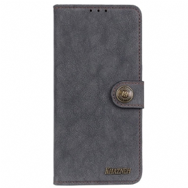 Folio Cover Samsung Galaxy M13 Khazneh Crosta Di Cuoio
