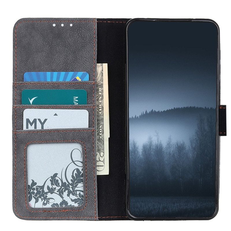 Folio Cover Samsung Galaxy M13 Khazneh Crosta Di Cuoio