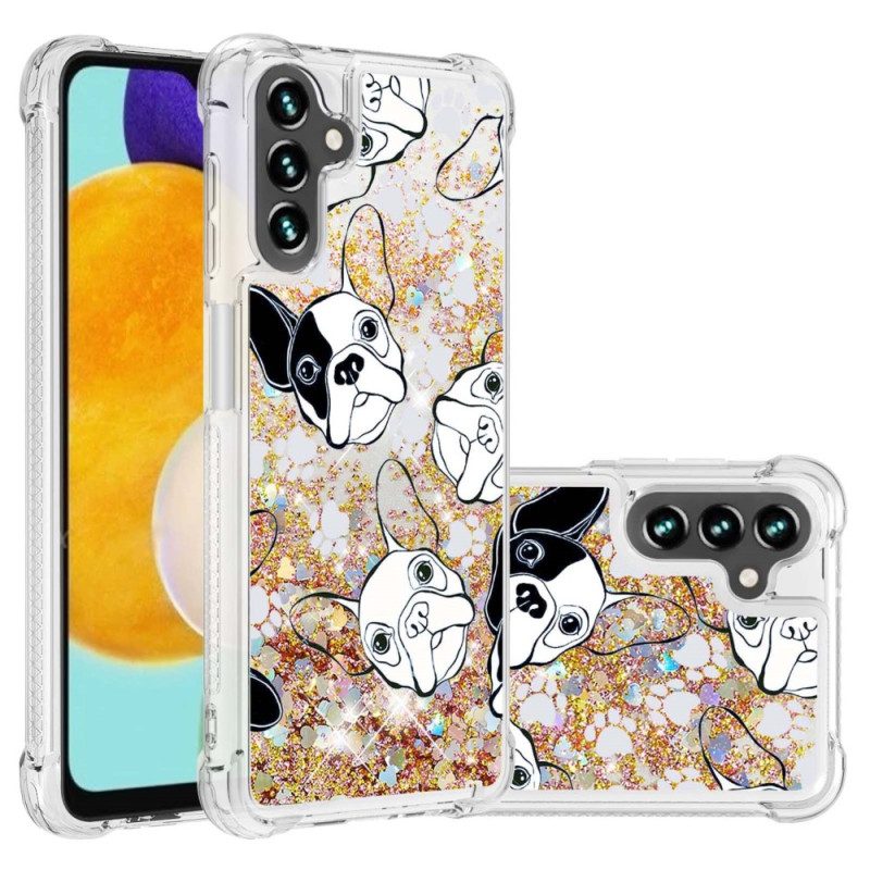 Cover Samsung Galaxy A54 5G Signor Cane Paillettes