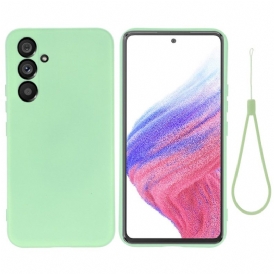 Cover Samsung Galaxy A54 5G Silicone Liquido Con Cordino