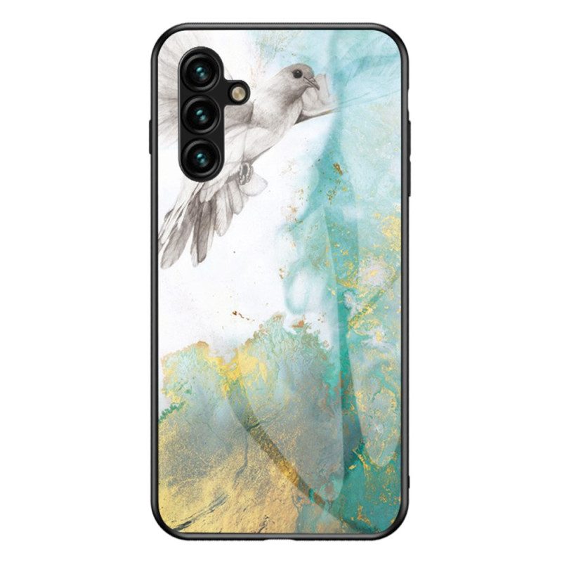 Cover Samsung Galaxy A54 5G Vetro Temperato Colori Marmo