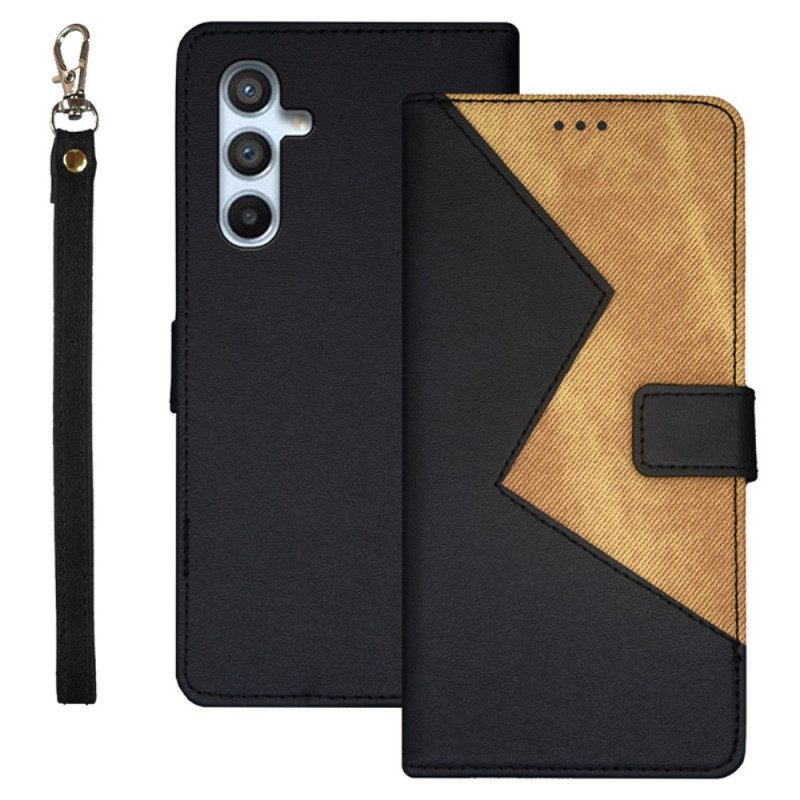 Custodia in pelle Samsung Galaxy A54 5G Bicolore Idewei