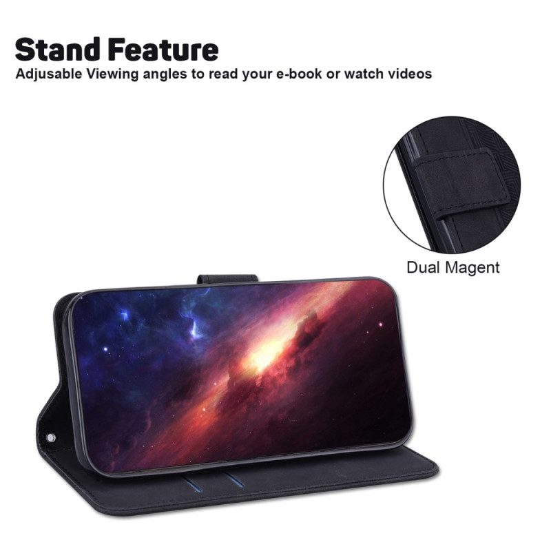 Custodia in pelle Samsung Galaxy A54 5G Modelli Discreti E Cinturino