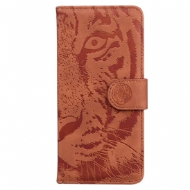 Custodia in pelle Samsung Galaxy A54 5G Tigre