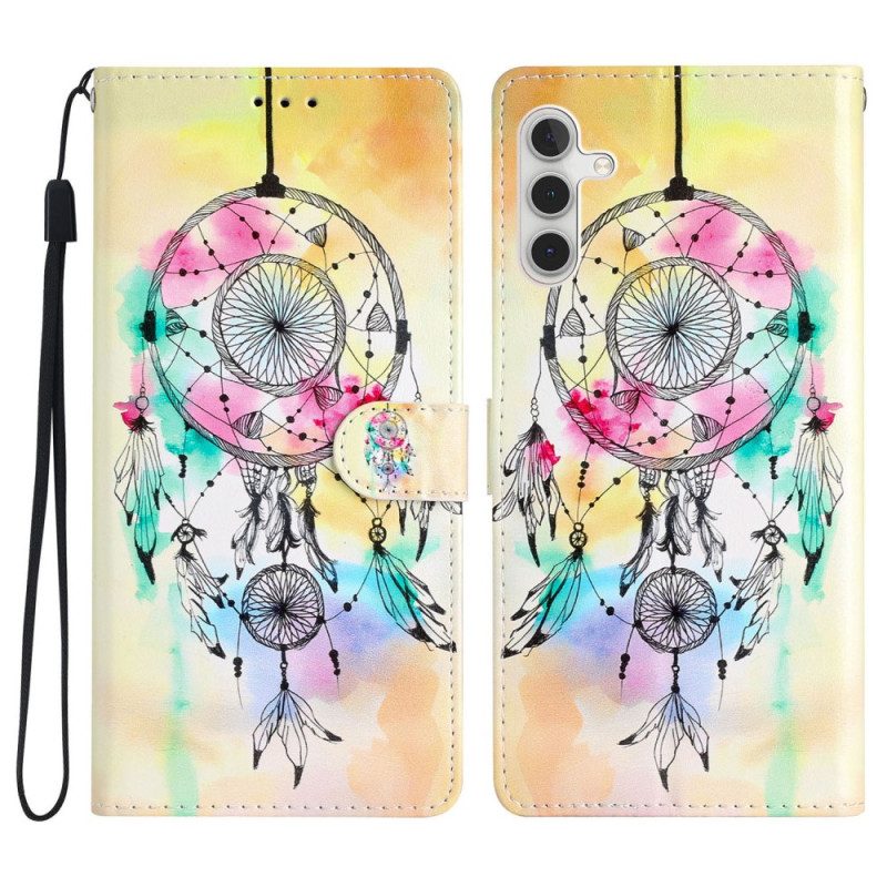 Folio Cover Samsung Galaxy A54 5G Acchiappasogni Artistico