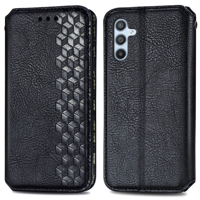 Folio Cover Samsung Galaxy A54 5G Custodia in pelle Modello 3d D'epoca