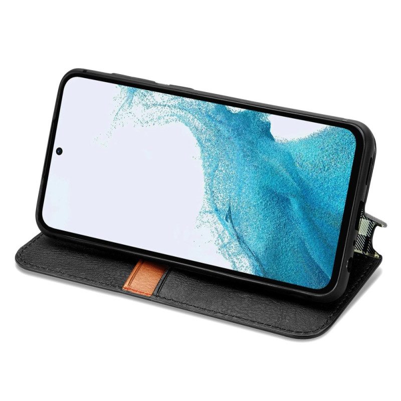 Folio Cover Samsung Galaxy A54 5G Custodia in pelle Modello 3d D'epoca