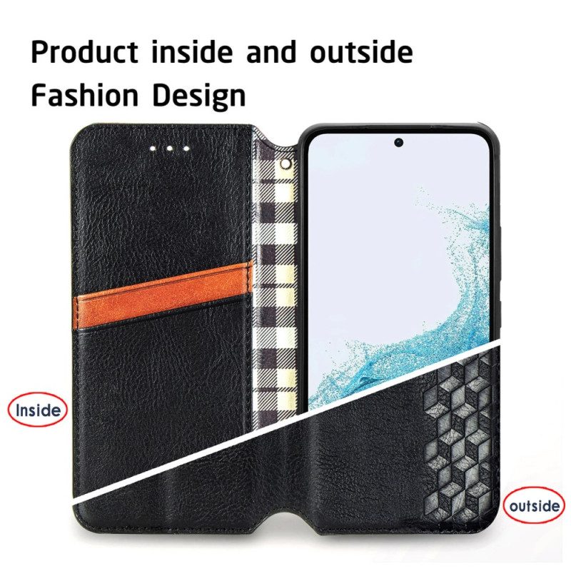 Folio Cover Samsung Galaxy A54 5G Custodia in pelle Modello 3d D'epoca