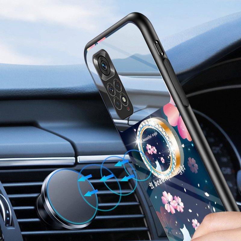 Cover Xiaomi Redmi Note 11 / 11S Specchio Con Anello Rotante