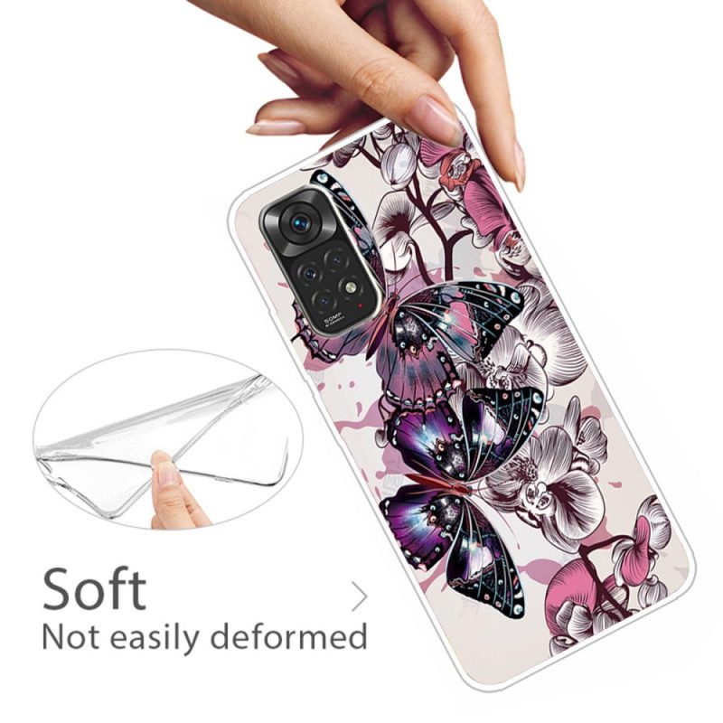 Cover Xiaomi Redmi Note 11 / 11S Variazione Farfalle