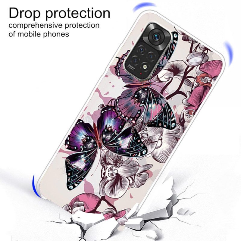 Cover Xiaomi Redmi Note 11 / 11S Variazione Farfalle