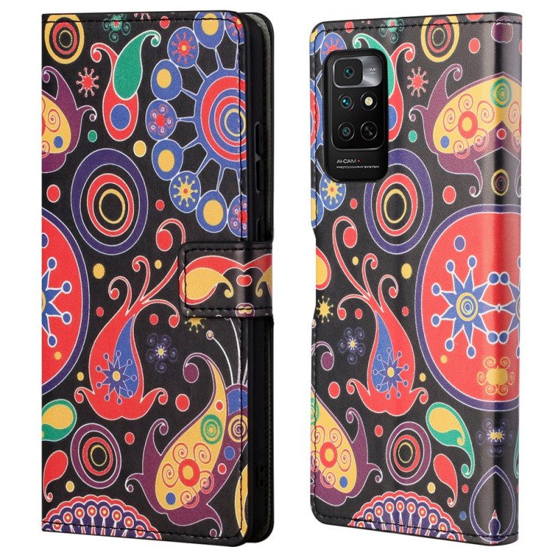 Custodia A Portafoglio Xiaomi Redmi Note 11 / 11S Disegno Della Galassia