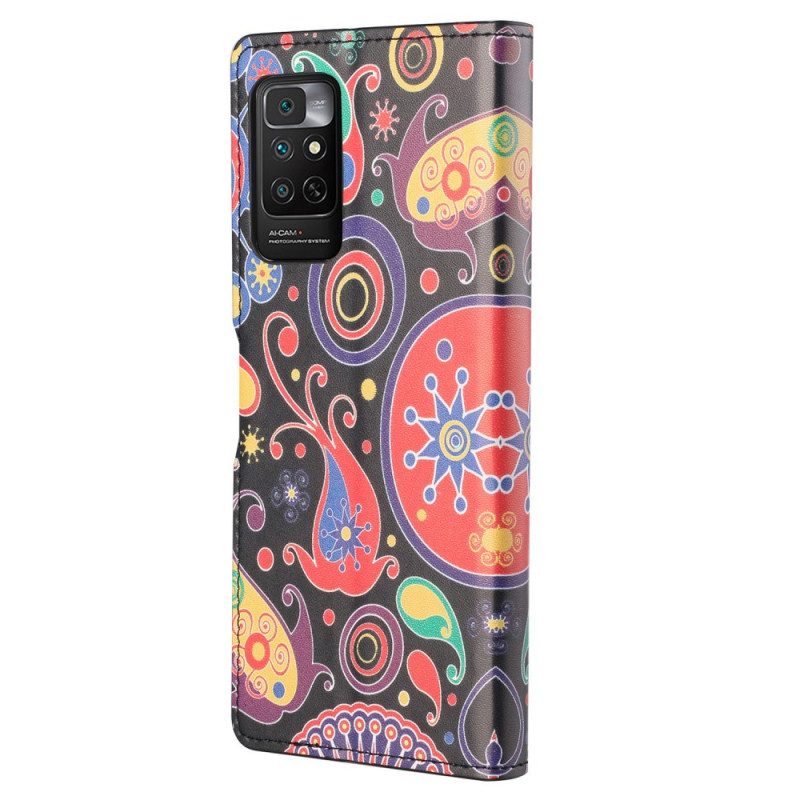 Custodia A Portafoglio Xiaomi Redmi Note 11 / 11S Disegno Della Galassia