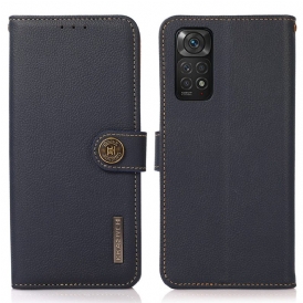 Custodia in pelle Xiaomi Redmi Note 11 / 11S Khazneh Rfid In Vera Pelle