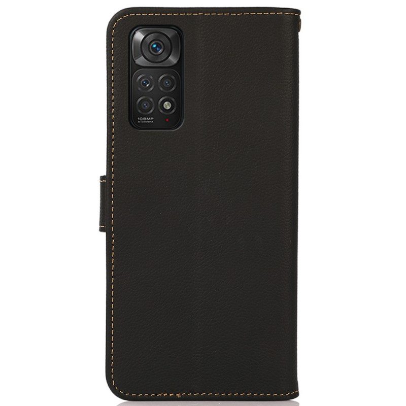 Custodia in pelle Xiaomi Redmi Note 11 / 11S Khazneh Rfid In Vera Pelle