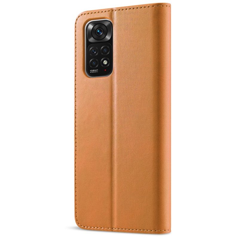 Custodia in pelle Xiaomi Redmi Note 11 / 11S Lc.imeeke Effetto Pelle