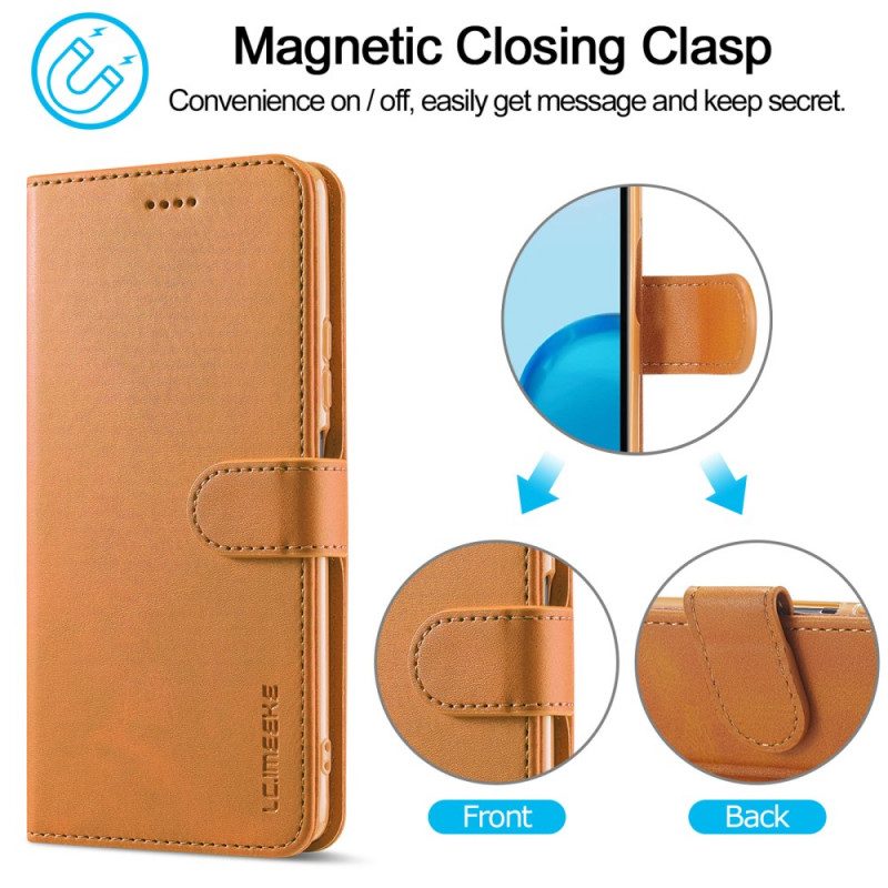 Custodia in pelle Xiaomi Redmi Note 11 / 11S Lc.imeeke Effetto Pelle