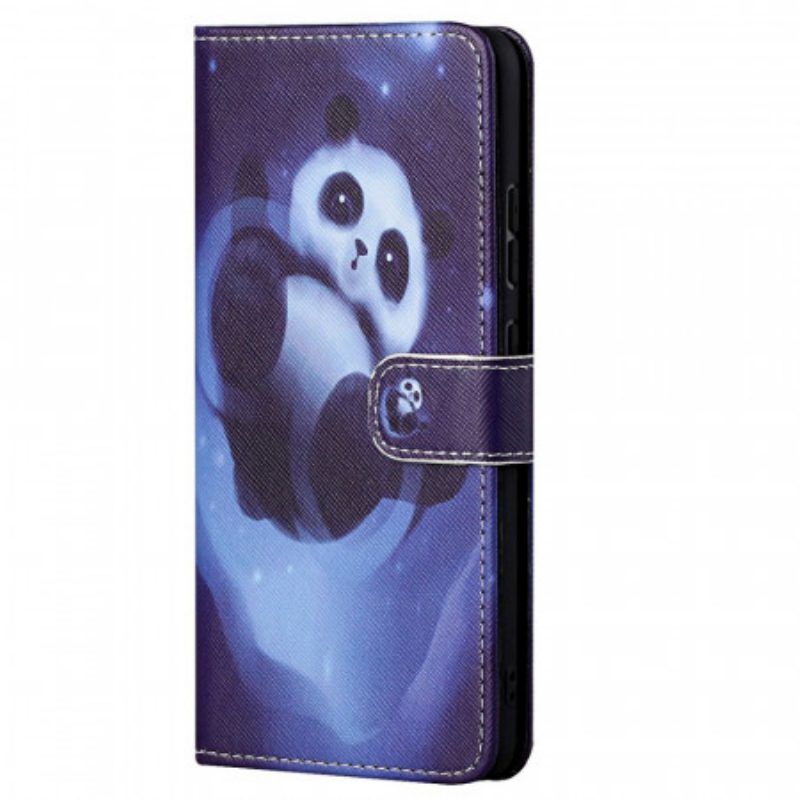 Custodia in pelle Xiaomi Redmi Note 11 / 11S Spazio Panda