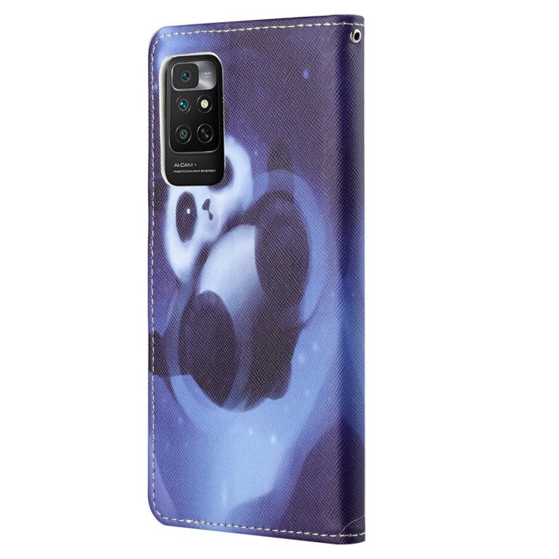 Custodia in pelle Xiaomi Redmi Note 11 / 11S Spazio Panda