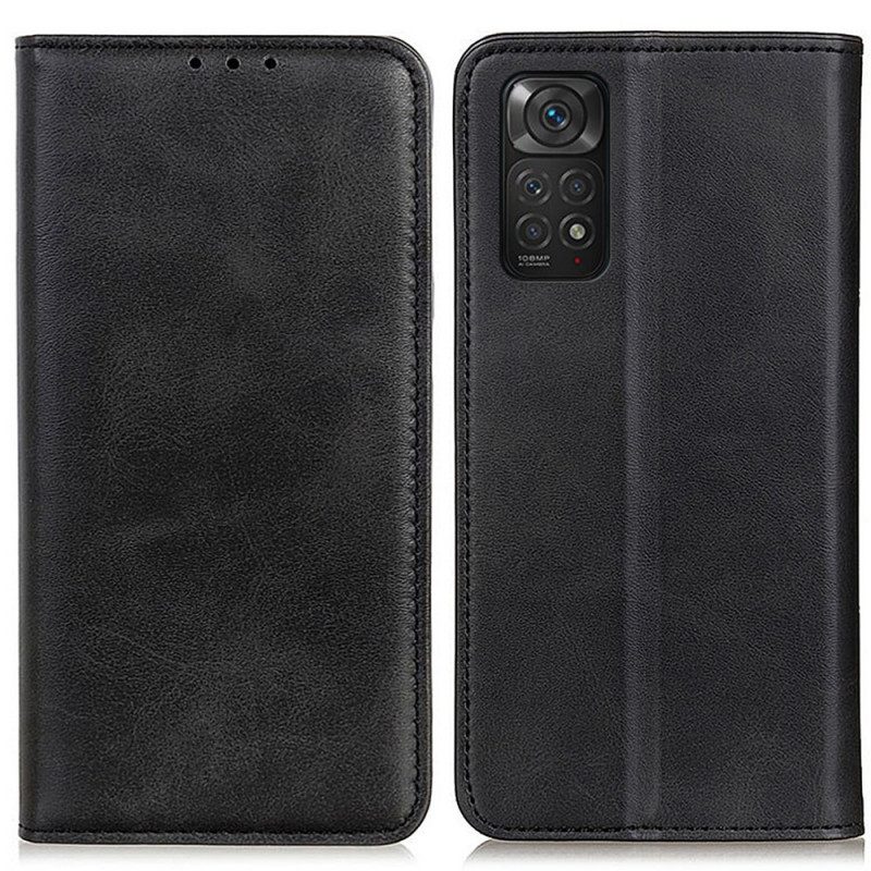 Folio Cover Xiaomi Redmi Note 11 / 11S Custodia in pelle Pelle Crosta Eleganza