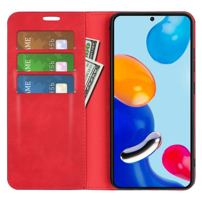 Folio Cover Xiaomi Redmi Note 11 / 11S Custodia in pelle Effetto Pelle