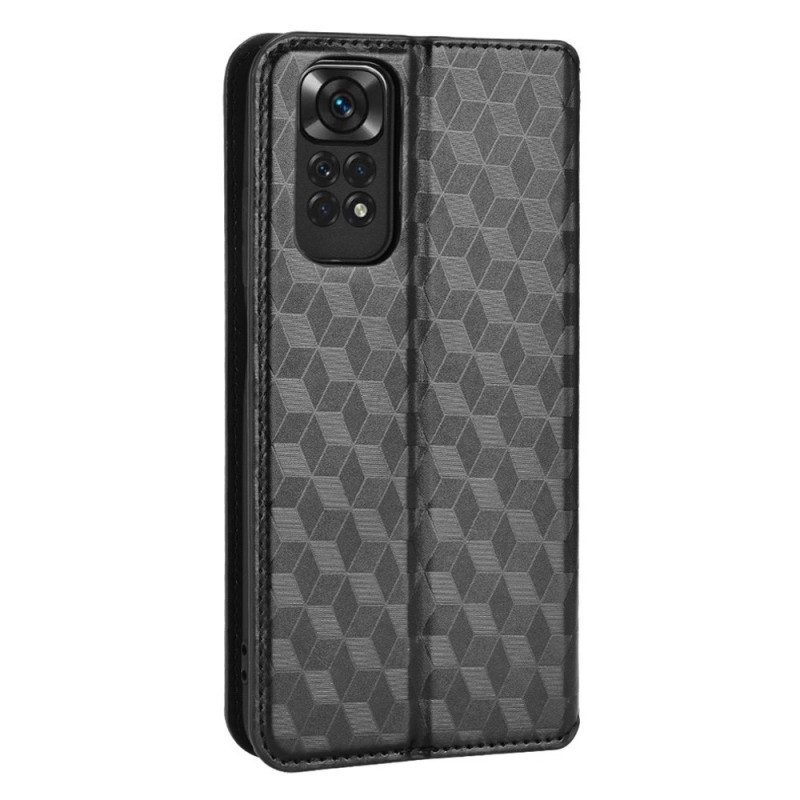Folio Cover Xiaomi Redmi Note 11 / 11S Custodia in pelle Effetto Pelle Diamante 3d