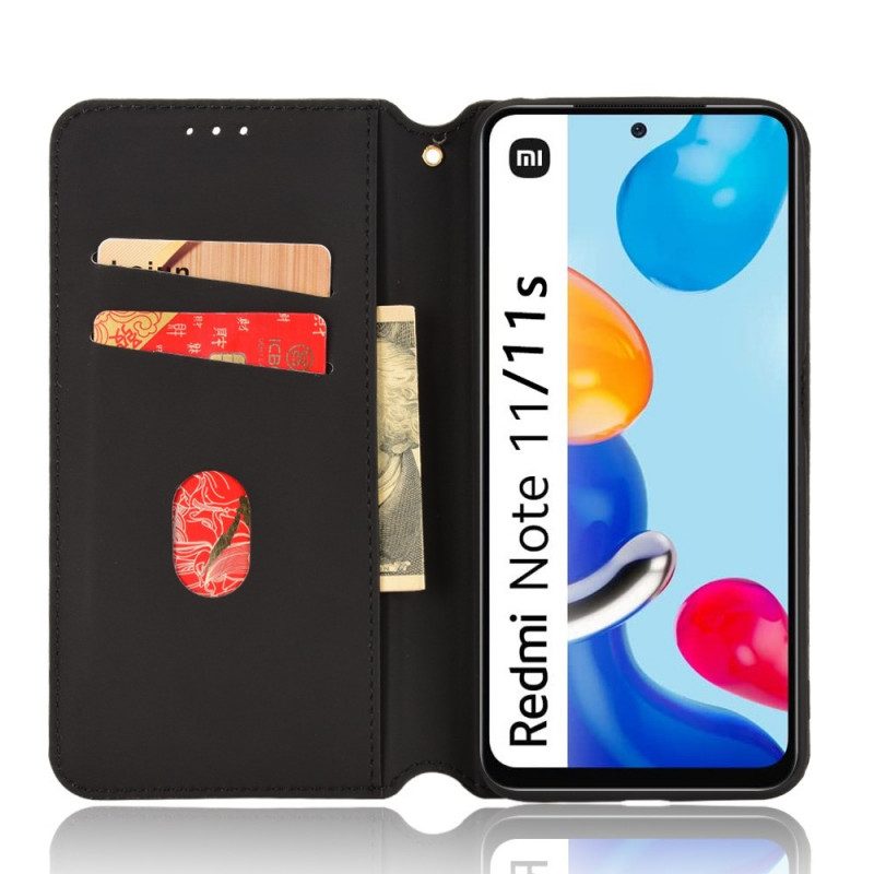 Folio Cover Xiaomi Redmi Note 11 / 11S Custodia in pelle Effetto Pelle Diamante 3d