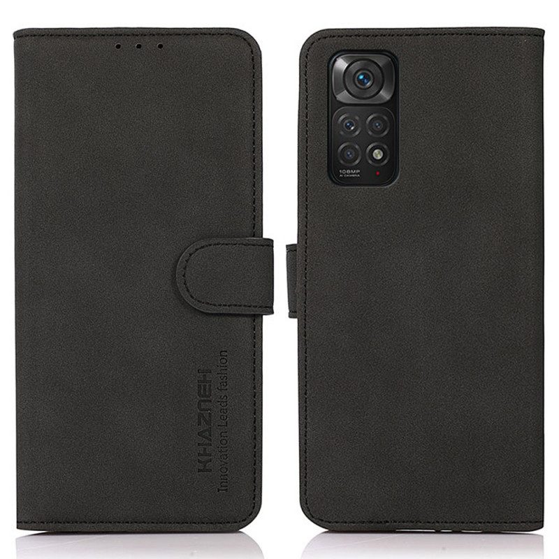 Folio Cover Xiaomi Redmi Note 11 / 11S Khazneh Moda Effetto Pelle
