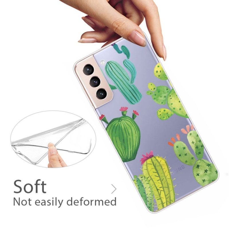 Cover Samsung Galaxy S22 Plus 5G Cactus Dell'acquerello