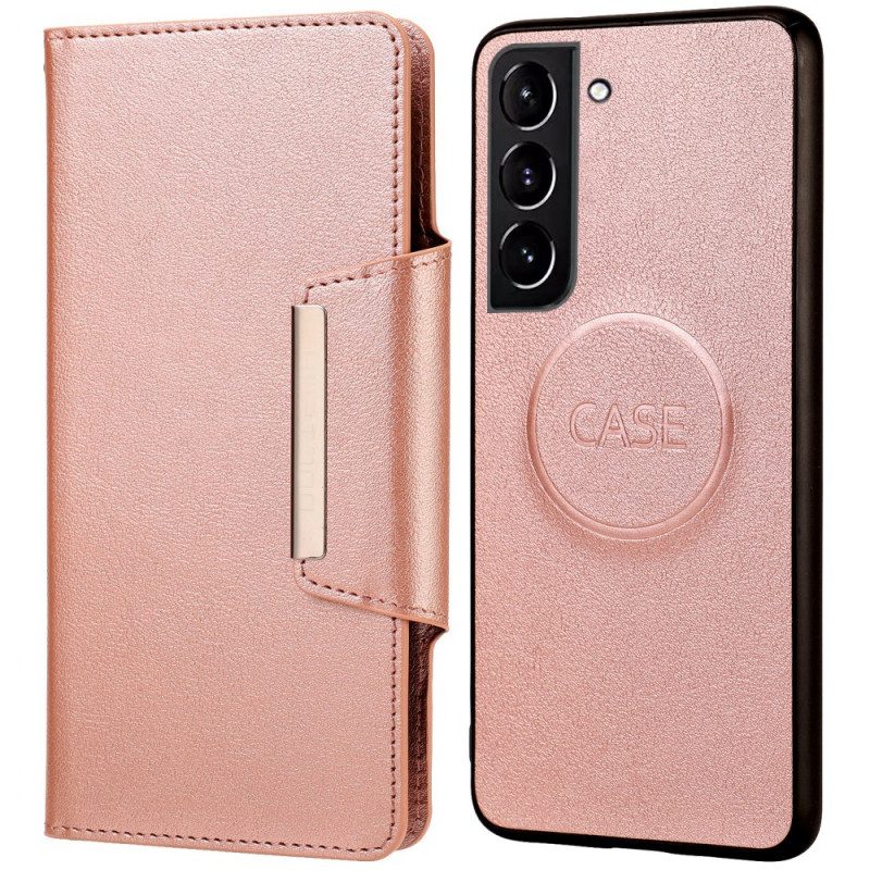 Cover Samsung Galaxy S22 Plus 5G Chiusura In Argento Staccabile
