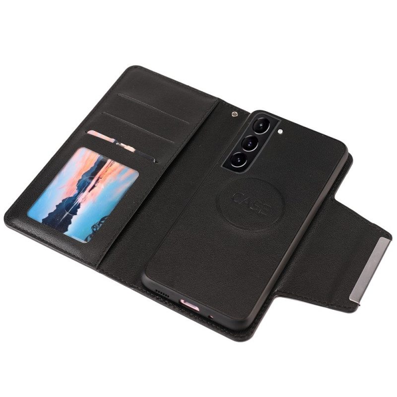 Cover Samsung Galaxy S22 Plus 5G Chiusura In Argento Staccabile