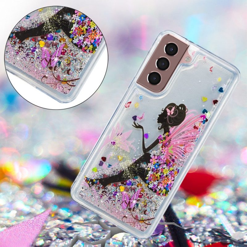 Cover Samsung Galaxy S22 Plus 5G Fata Glitterata