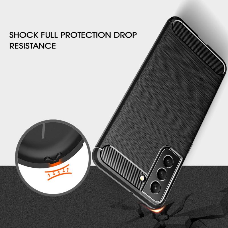 Cover Samsung Galaxy S22 Plus 5G Fibra Di Carbonio Spazzolata
