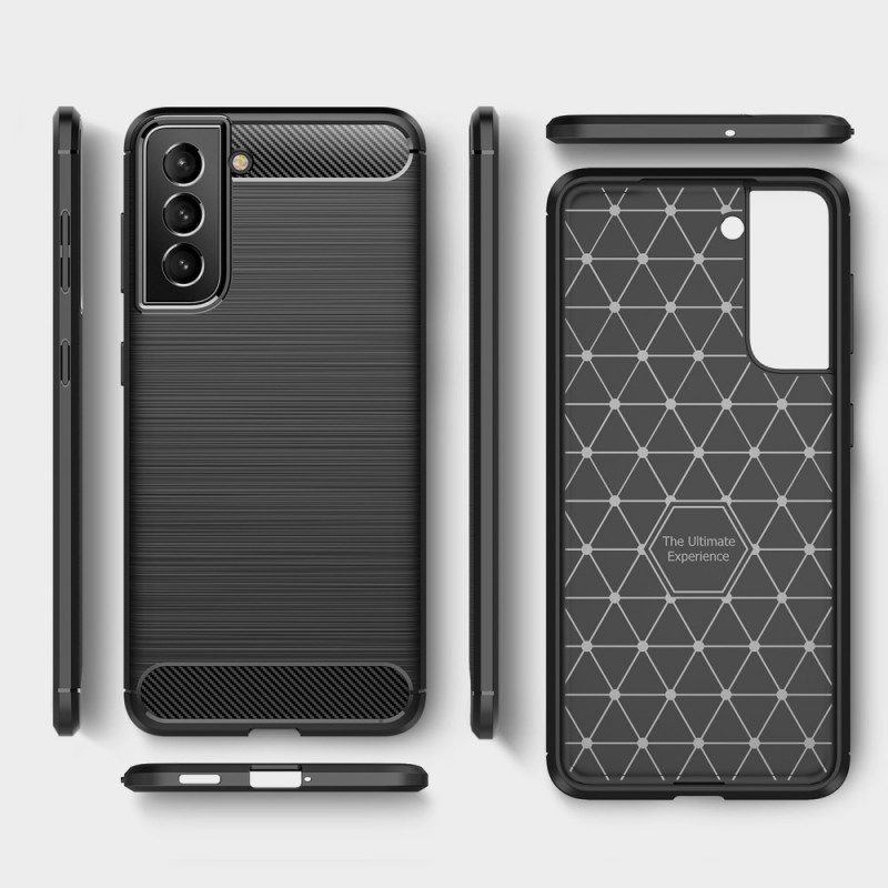 Cover Samsung Galaxy S22 Plus 5G Fibra Di Carbonio Spazzolata