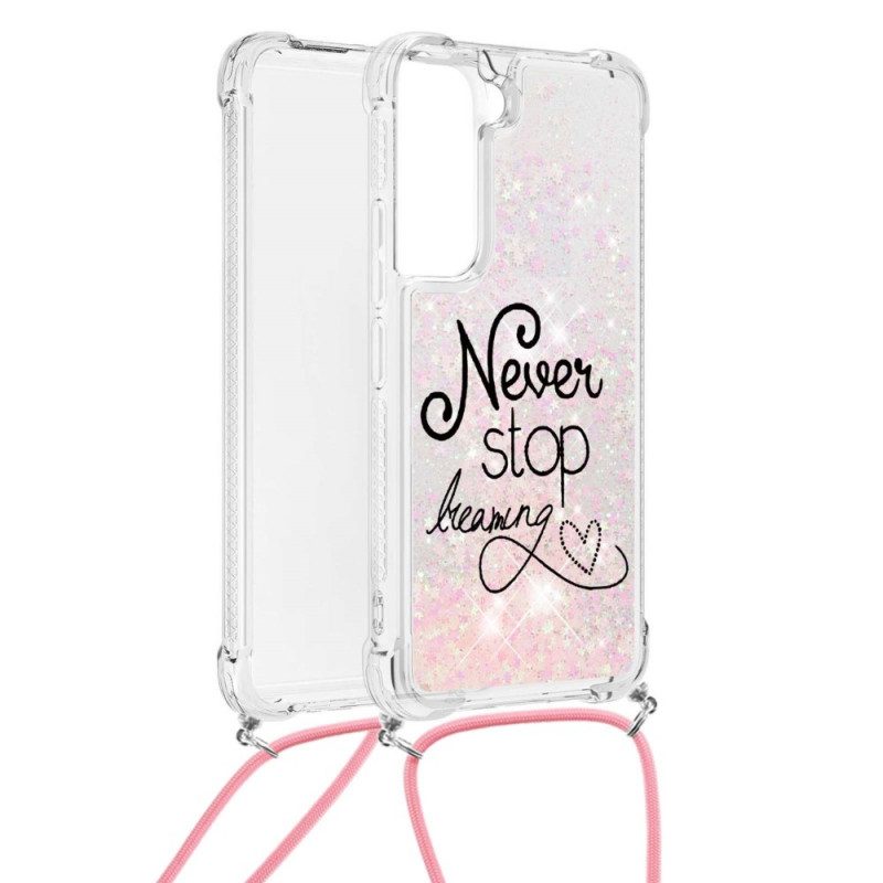 Cover Samsung Galaxy S22 Plus 5G Never Stop Glitter Coulisse
