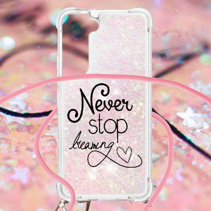 Cover Samsung Galaxy S22 Plus 5G Never Stop Glitter Coulisse