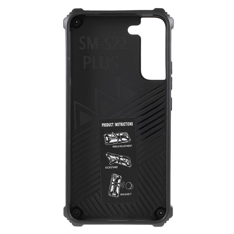 Cover Samsung Galaxy S22 Plus 5G Supporto Removibile Bicolore