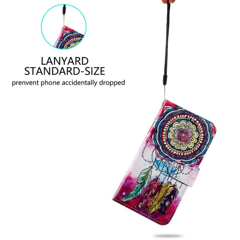 Custodia in pelle Samsung Galaxy S22 Plus 5G Acchiappasogni Artistico