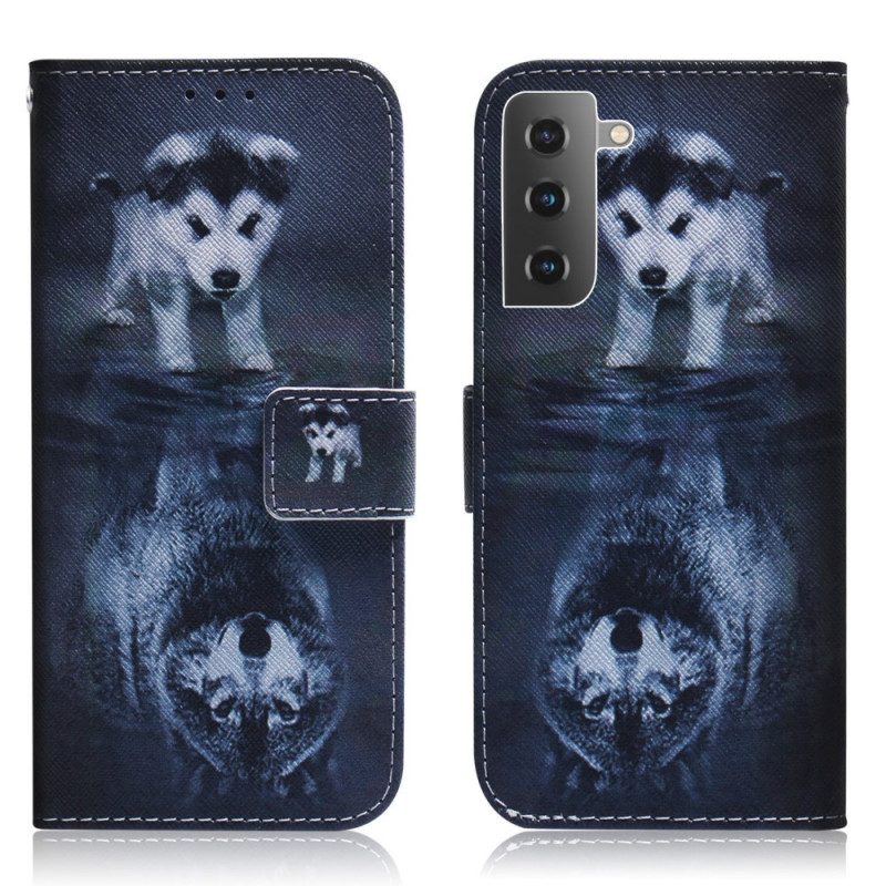 Custodia in pelle Samsung Galaxy S22 Plus 5G Ernesto Il Lupo