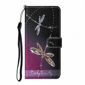 Custodia in pelle Samsung Galaxy S22 Plus 5G Libellule Strappy