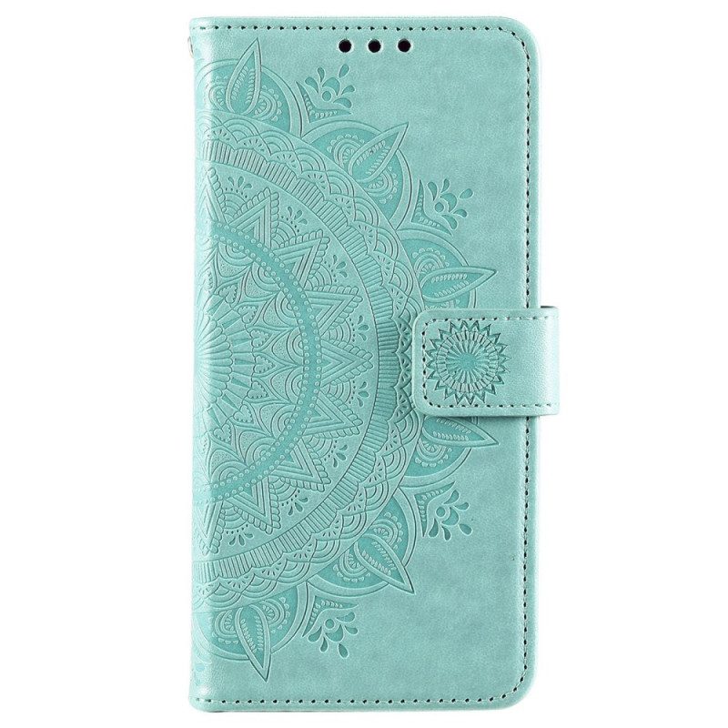 Custodia in pelle Samsung Galaxy S22 Plus 5G Mandala Del Sole
