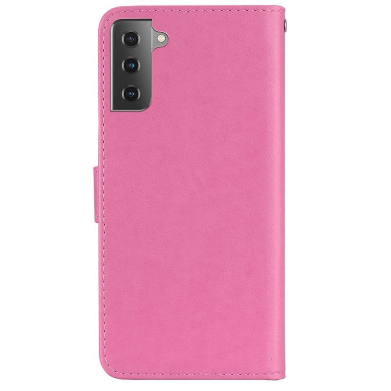 Custodia in pelle Samsung Galaxy S22 Plus 5G Mandala E Fascino Del Gufo