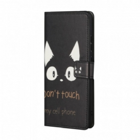 Custodia in pelle Samsung Galaxy S22 Plus 5G Non Toccare Il Mio Cellulare