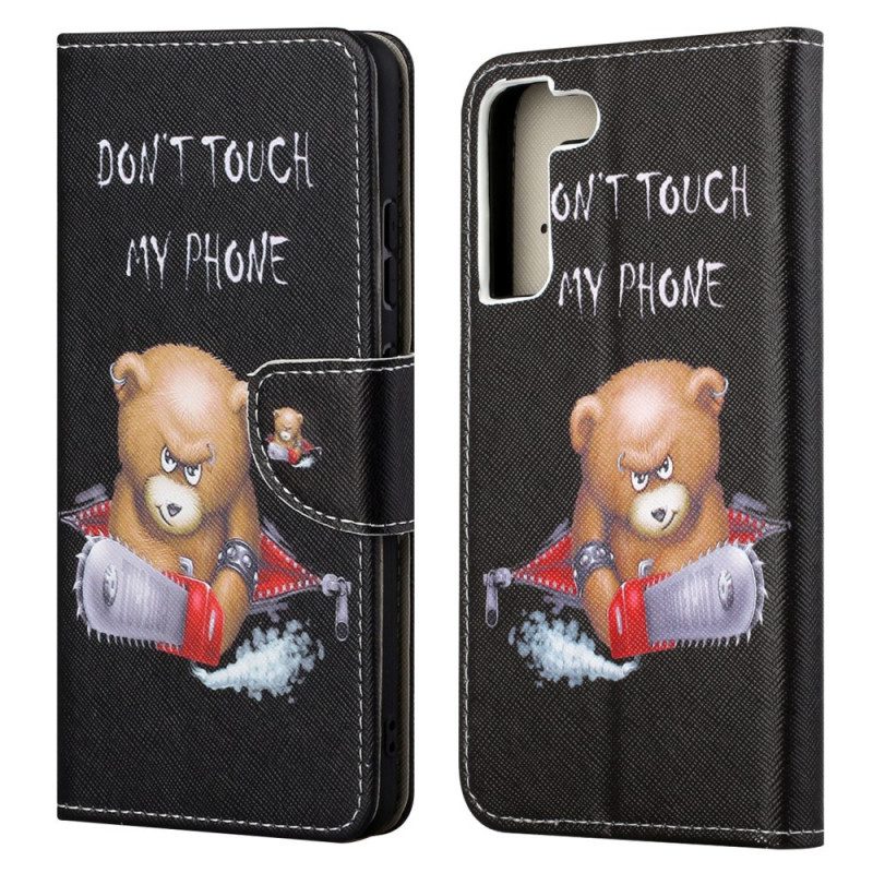 Custodia in pelle Samsung Galaxy S22 Plus 5G Orso Pericoloso