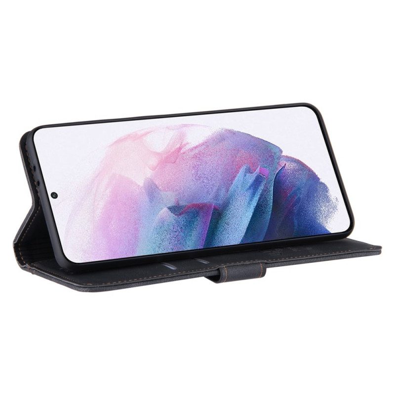 Custodia in pelle Samsung Galaxy S22 Plus 5G Portacarte Anteriore