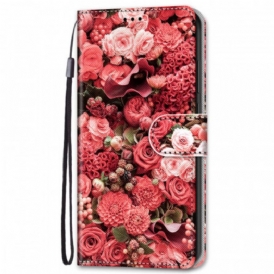 Custodia in pelle Samsung Galaxy S22 Plus 5G Romanticismo Floreale