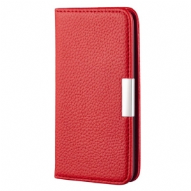 Folio Cover Samsung Galaxy S22 Plus 5G Custodia in pelle Ecopelle Litchi Ultra Chic